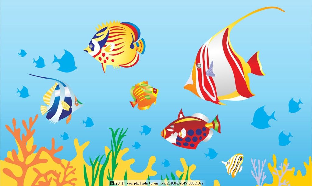 奇妙海底世界 海底世界 鱼类 海洋生物 气泡 光芒 海草 矢量素材 EPS格式 金鱼 色彩斑斓 大海 海底 海洋世界 花草 海藻 贝壳 水泡 泡泡 光线 线条 剪影 阴影 奇妙 多彩 蓝色 卡通场景 卡通风景 卡通动物 卡通鱼 海水 水 流水 流动 动感 生物世界 矢量 EPS