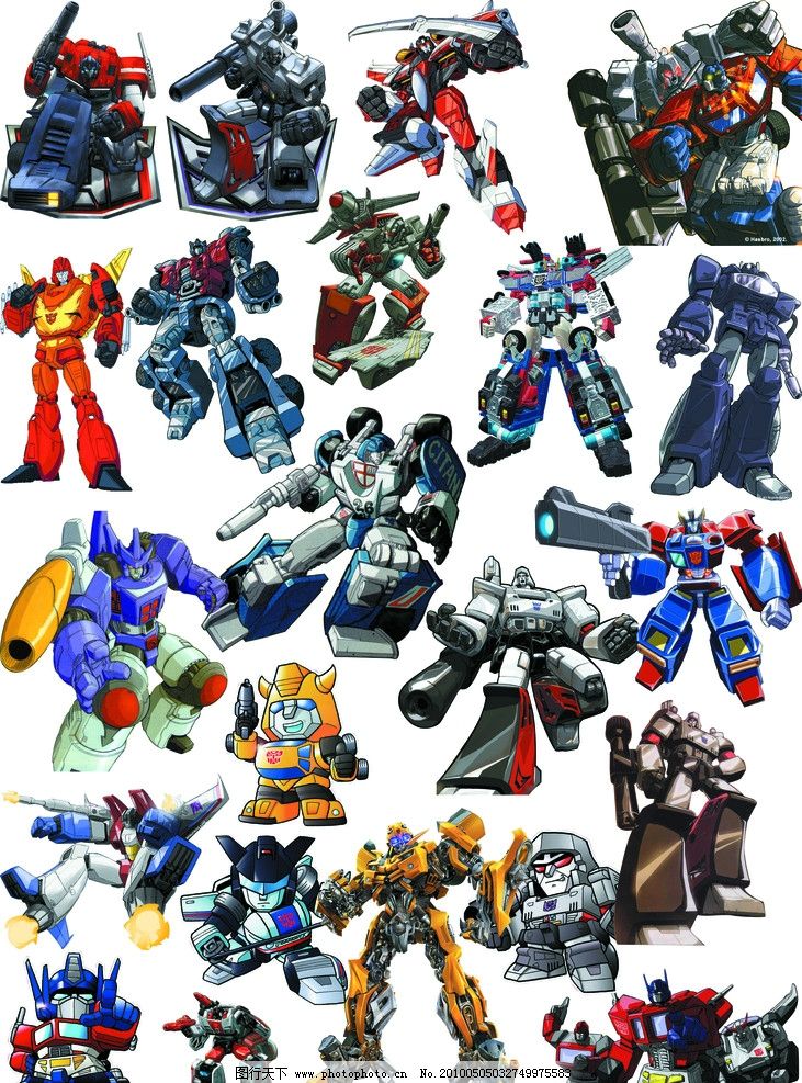 卡通机器人图片