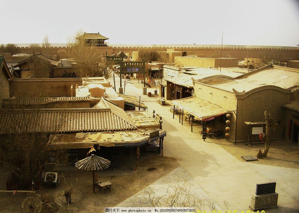 敦煌古城 影视城 敦煌名景 摄影