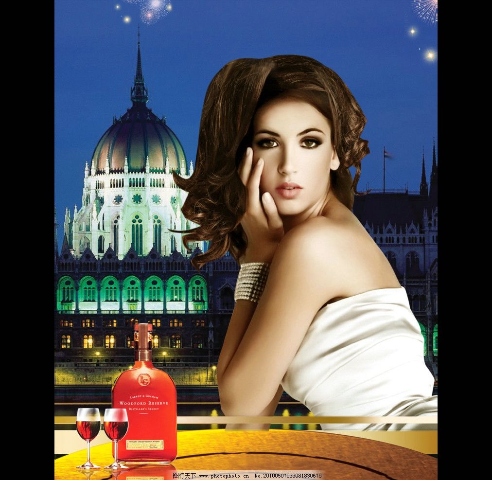 国外洋酒广告图片,酒类 美女 性感 美女广告 国外广告-图行天下图库