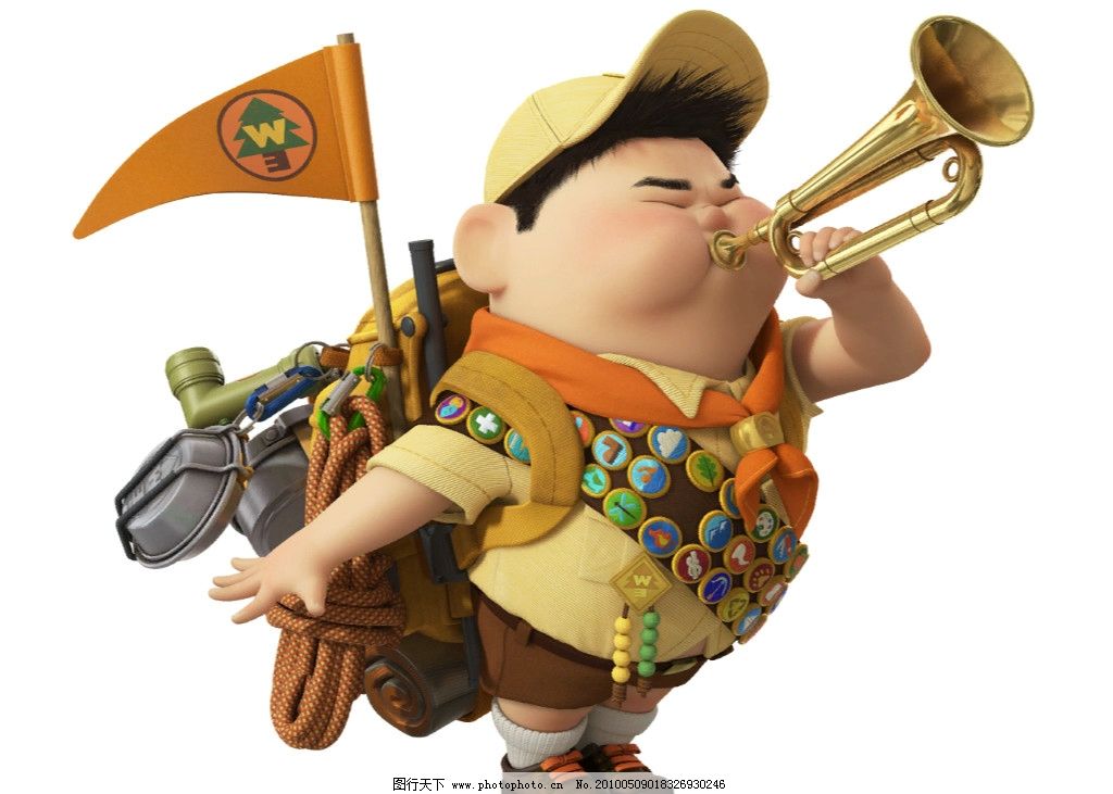 飞屋环游记 罗素图片