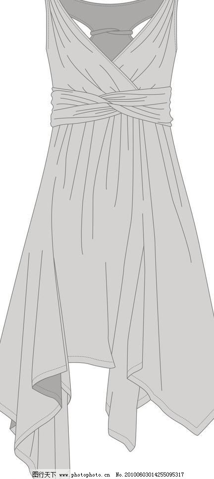 连衣裙手绘设计图系列