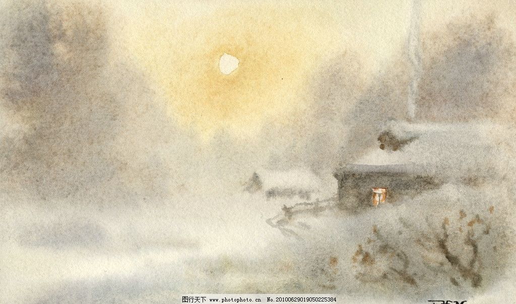 水彩画 写意画 国外写意画 风景画 大师作品 山水画 水 绘画书法 文化